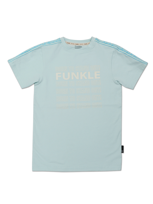 Funkle Jongens T-shirt – Lichtblauw met Funkle Opdruk