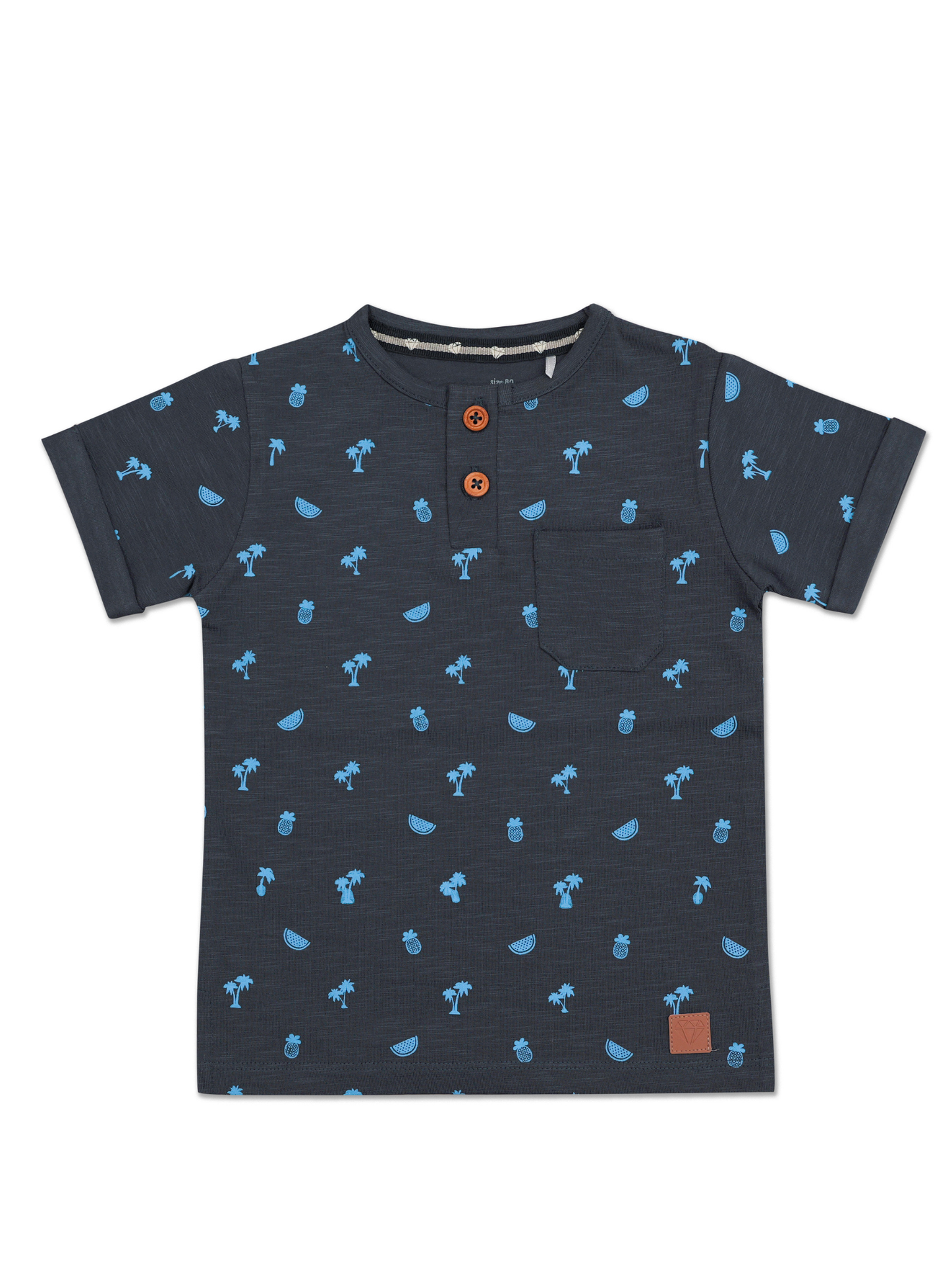 Baby T-shirt "Blue Nights" (Shark/Fish Print)