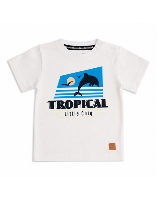 Baby T-shirt "Snow White" (Dolphin Print)