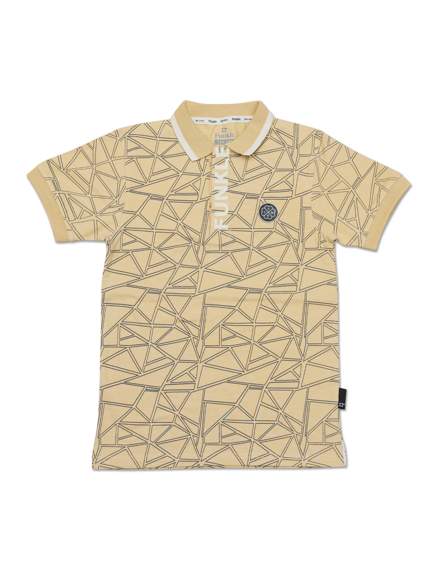 Funkle Jongens Polo – Beige