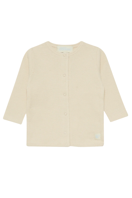 4President Zyon White Baby sweater wafelstof